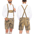 Lederhosen Men Short Mushroom Brown