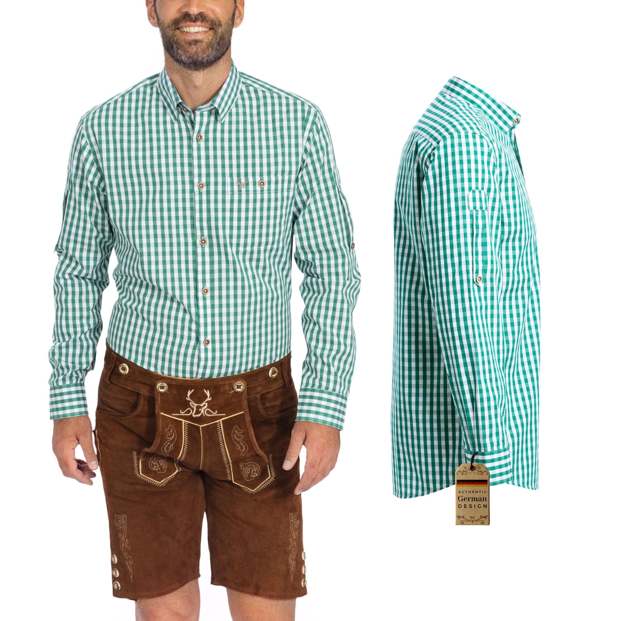 Shirt Men Classic Checkered Green