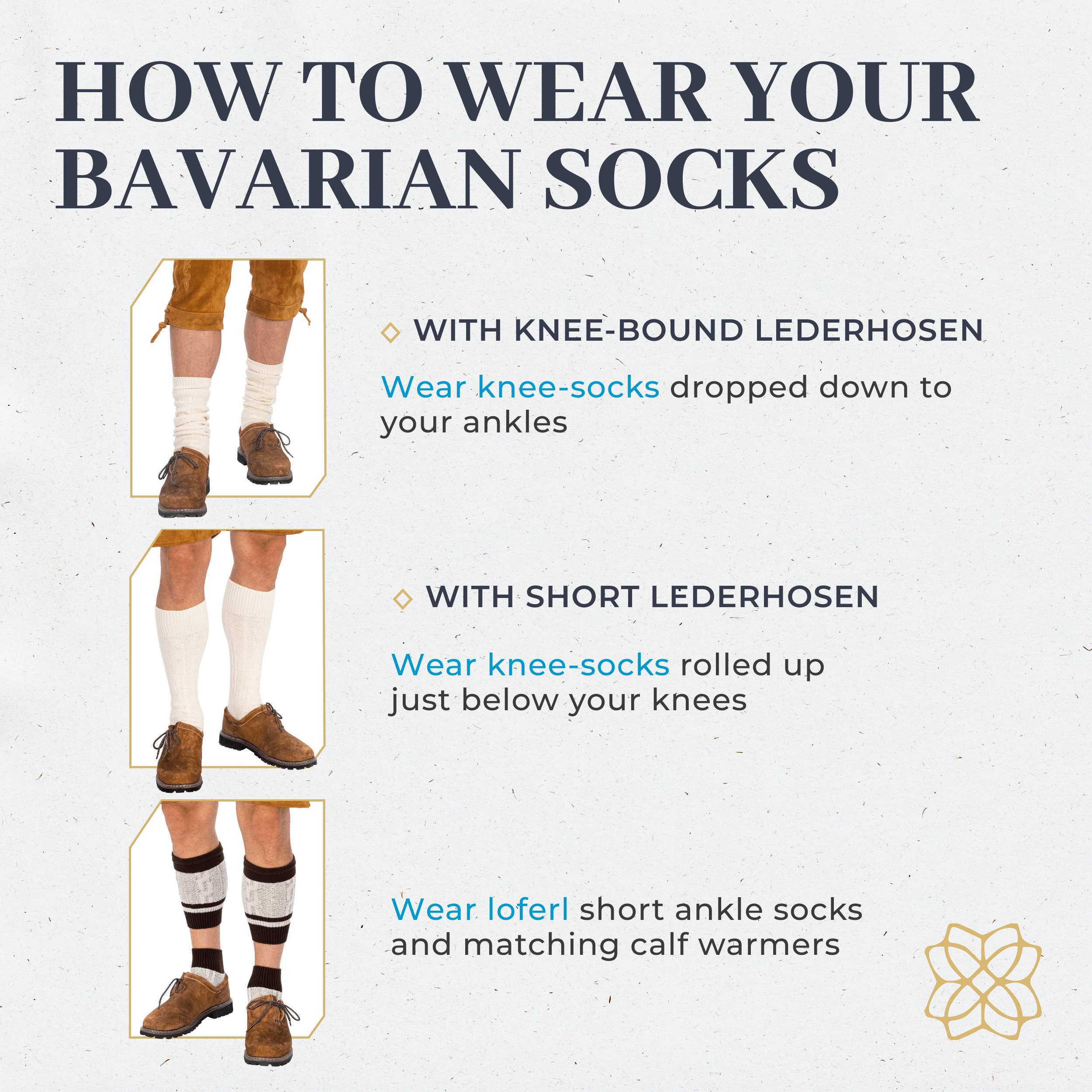 Socks Men Loferl Brown Heather White