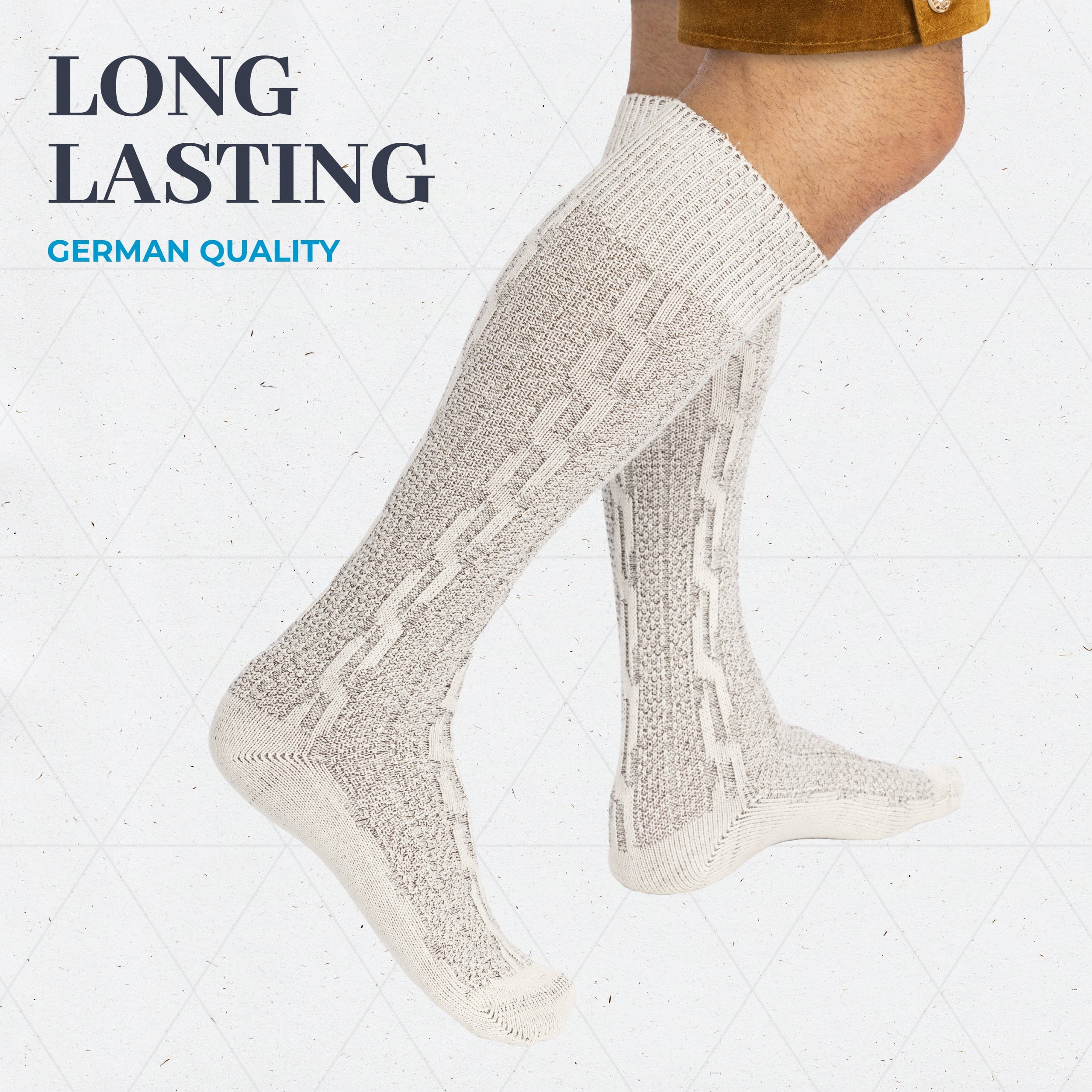 Socks Men Loferl Heather White