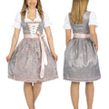 Women's German Dirndl Dress Silver Rose