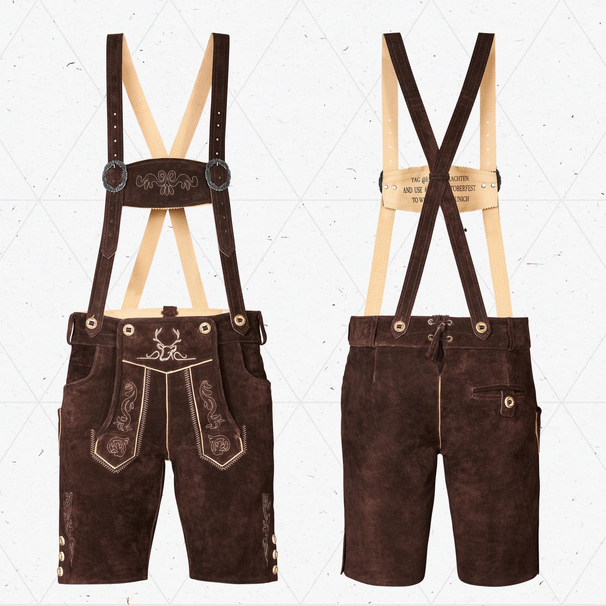 Lederhosen Men Short Chocolate
