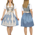 Women's German Dirndl Dress Blue Gold