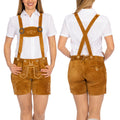 Lederhosen Women Short Pants Light Brown