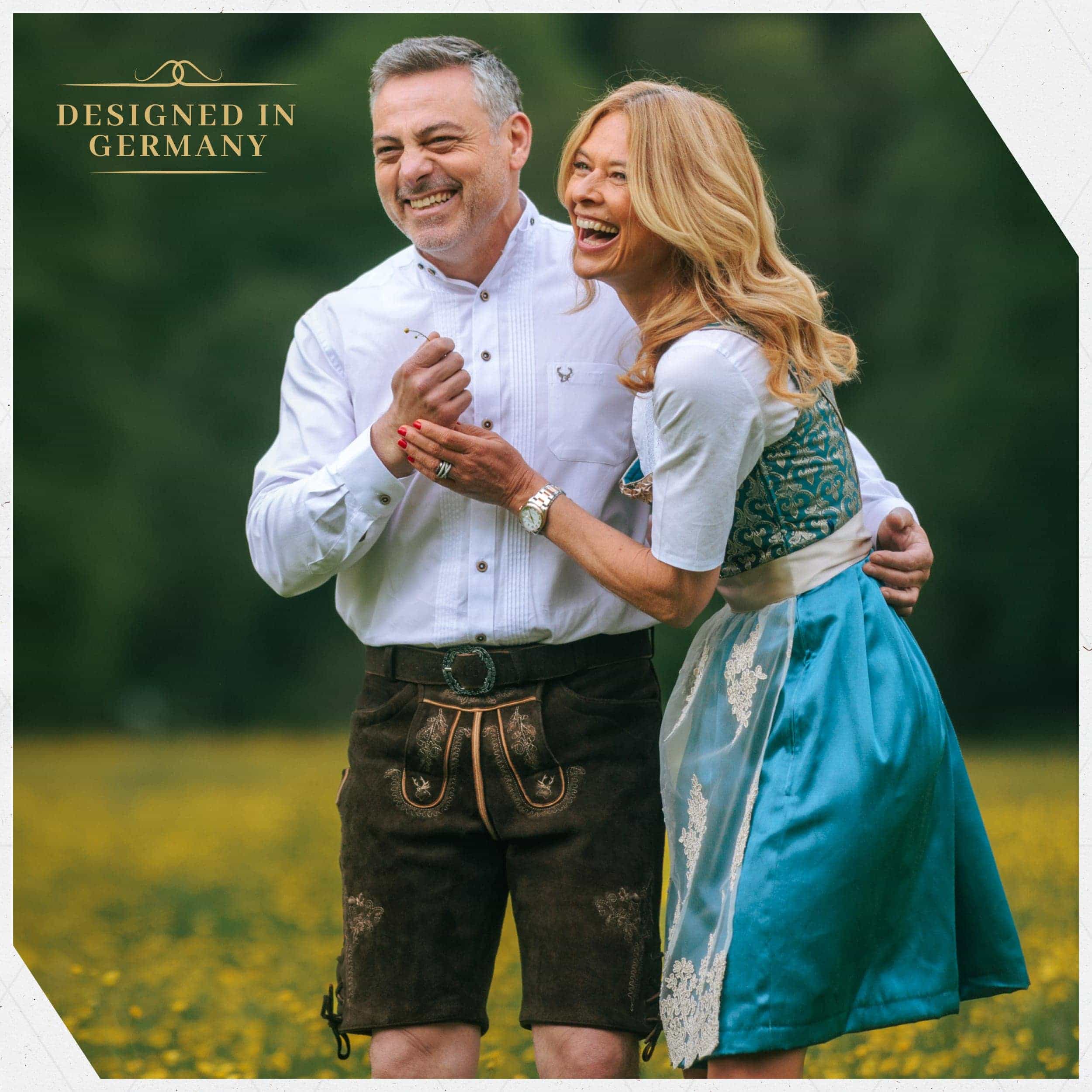 Goat Lederhosen Men Short Dark