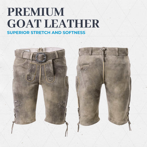 Goat Lederhosen Men Short Light