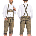 Lederhosen Men Kneebound Antique Waxed Brown