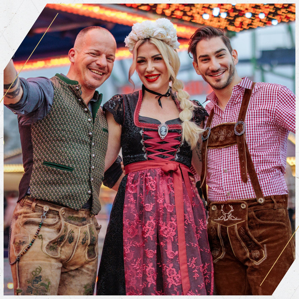 Lederhosen Men Short Dark Brown