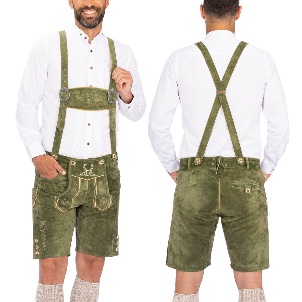Lederhosen Men Short Green
