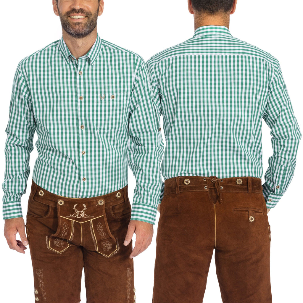 Shirt Men Classic Checkered Green