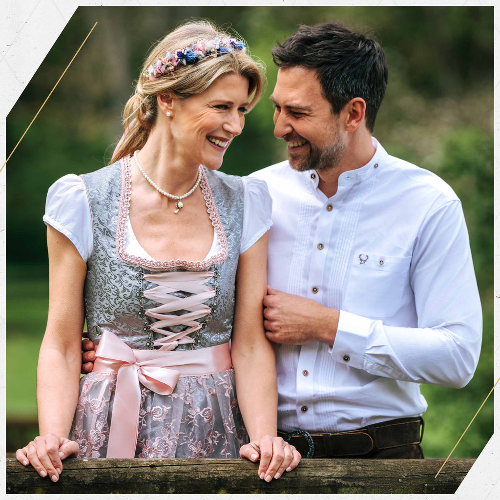 Shirt Men Tracht White