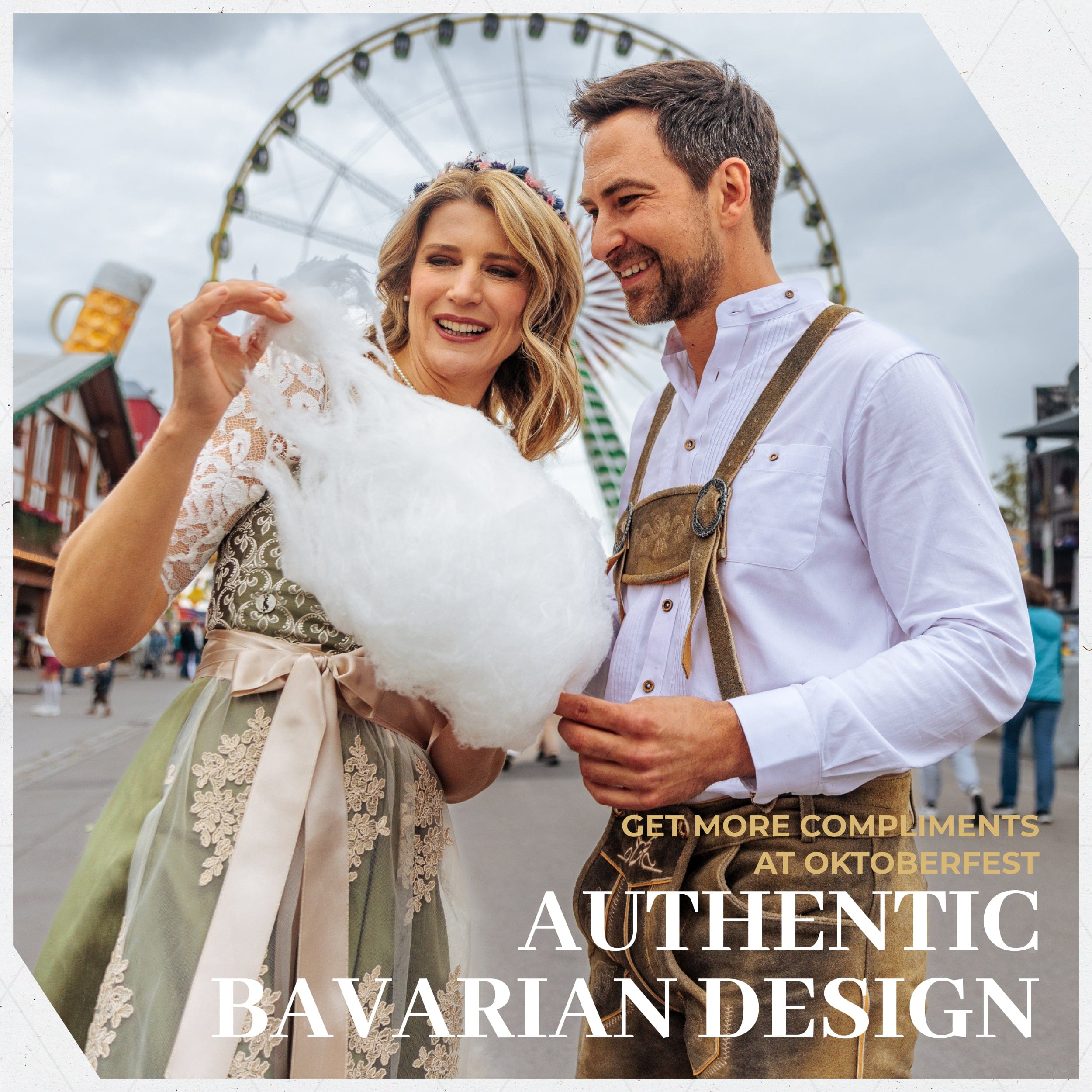 Shirt Men Tracht White