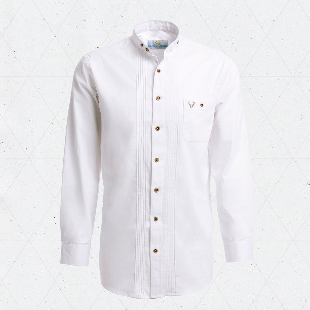 Shirt Men Tracht White