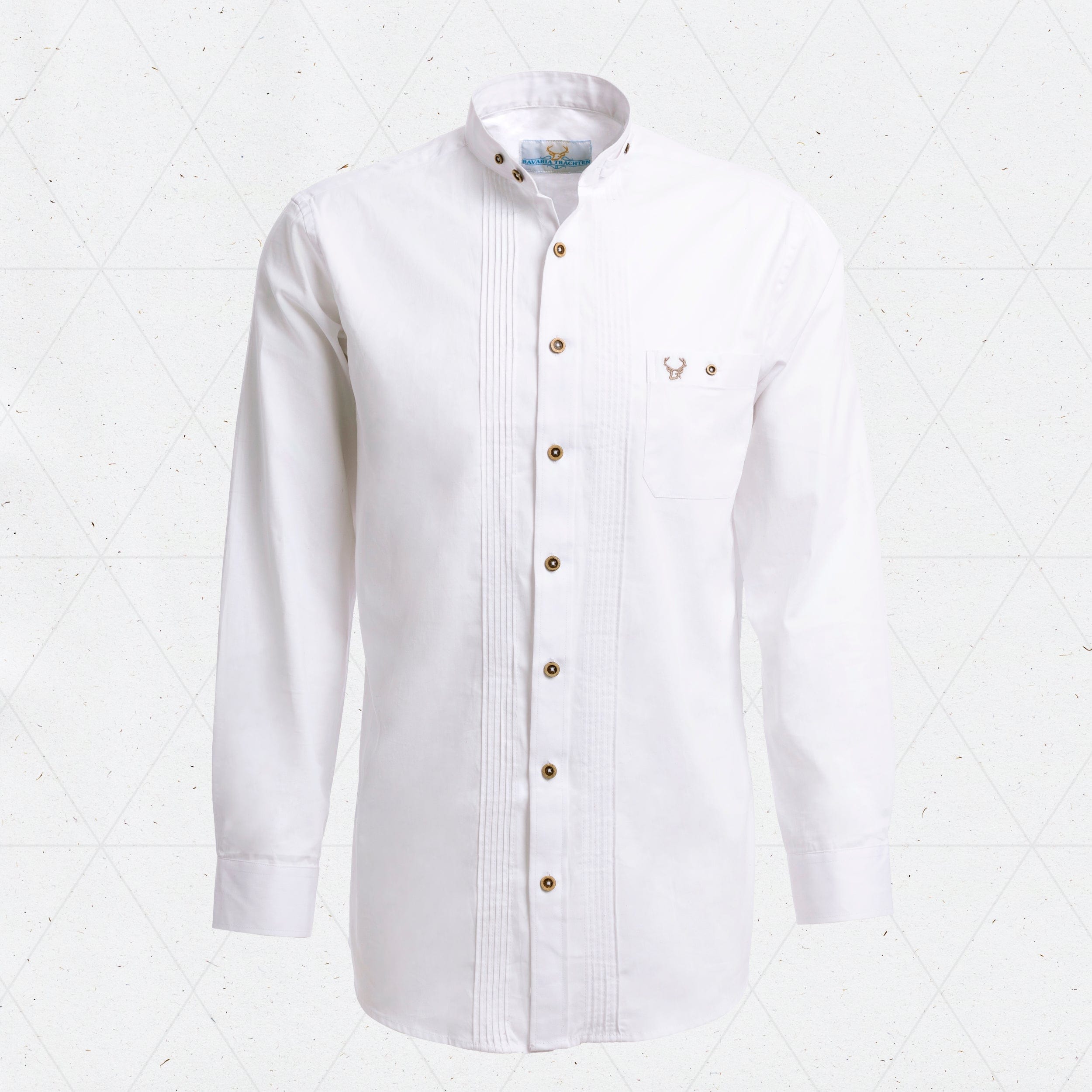 Shirt Men Tracht White