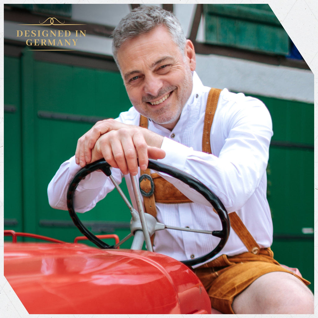 Shirt Men Tracht White