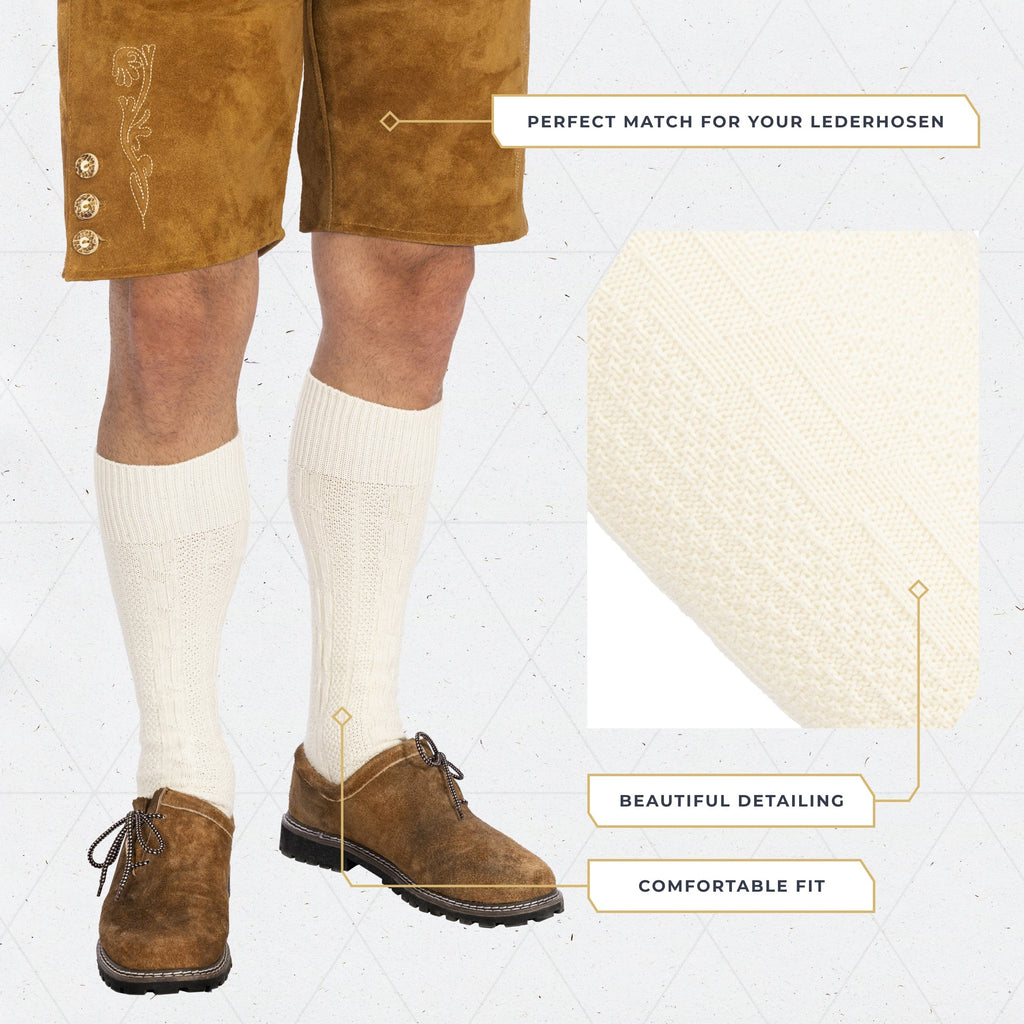 Socks Men Loferl White