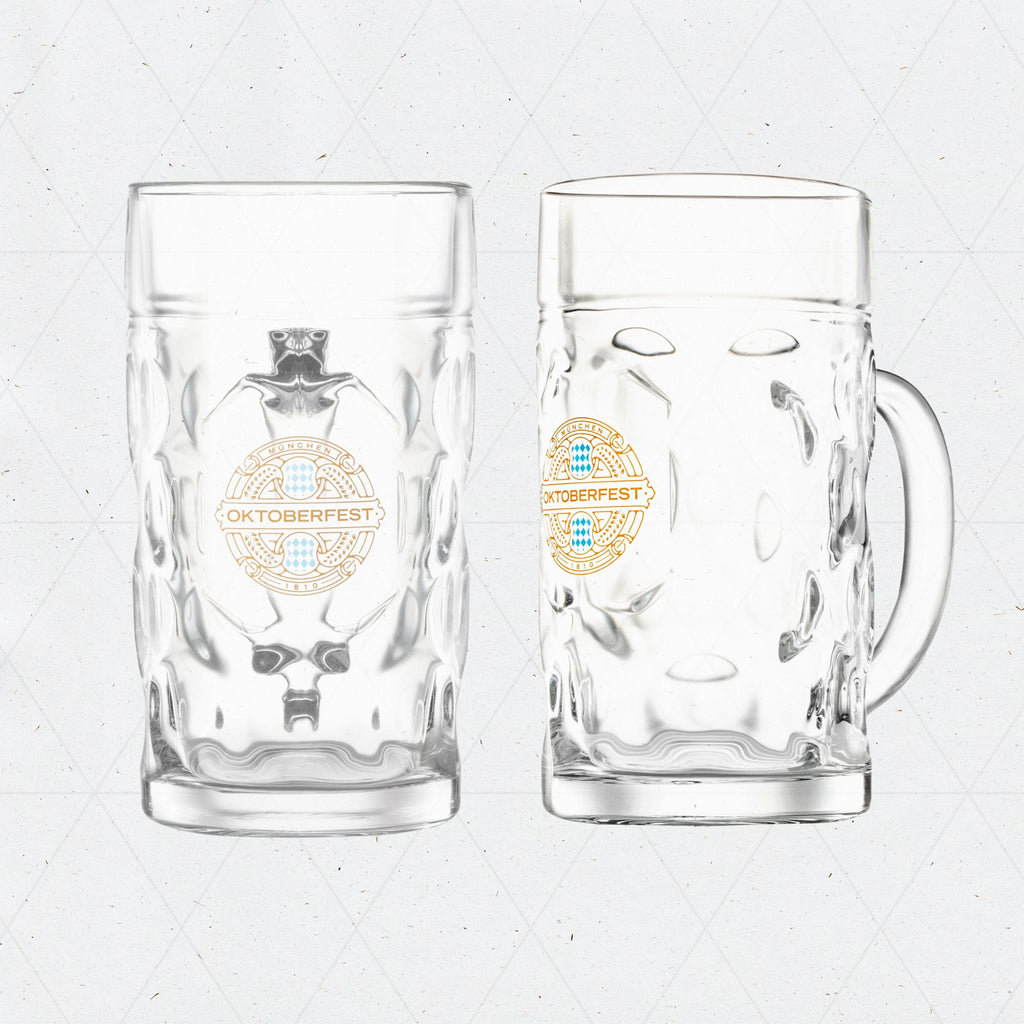 Oktoberfest Beer Mug (Beer Stein) - 1 Liter / 34 OZ