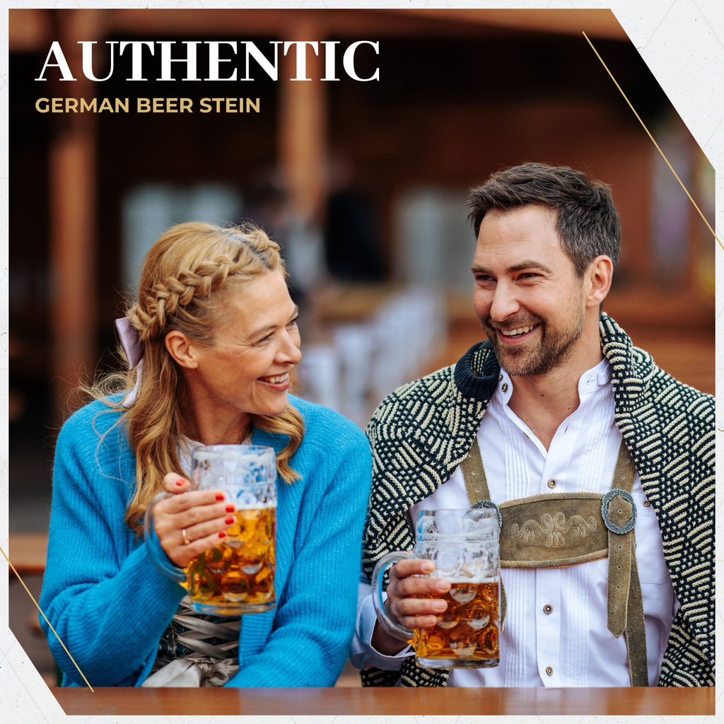 Oktoberfest Beer Mug (Beer Stein) - 1 Liter / 34 OZ